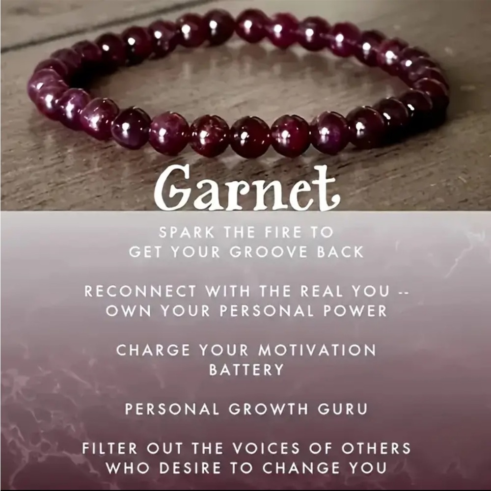 Garnet bracelet